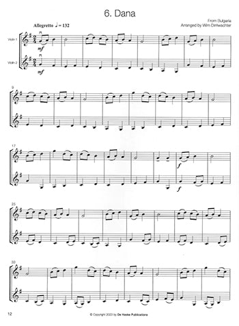 Folk Music For Violin Duo Vol 1