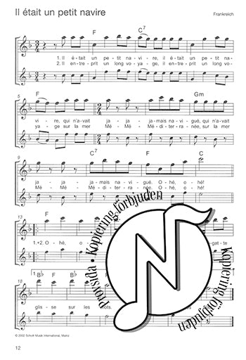 Folk Songs Treble Recorder