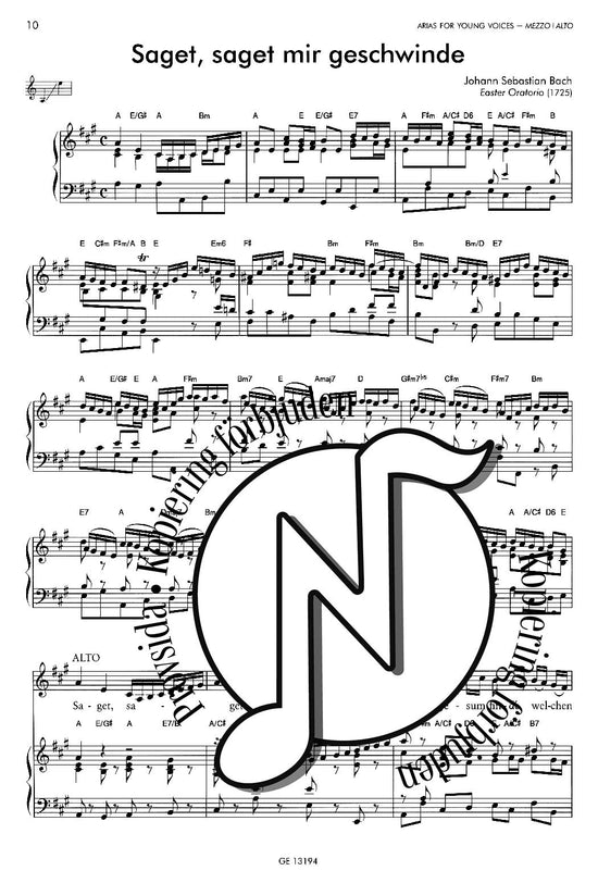 Arias for Young Voices: Mezzo | Alto