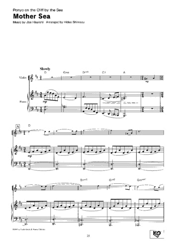 Studio Ghibli Songs for Violin and Piano (Easy)