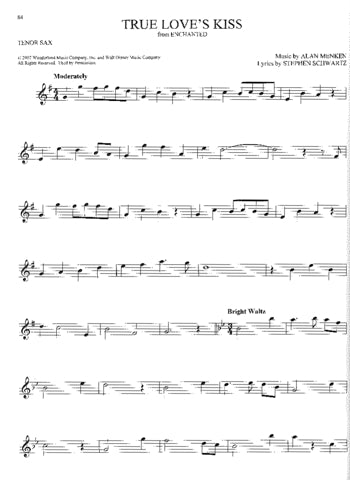 101 Disney Songs Tenor Sax