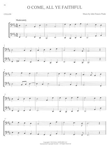 Christmas Carols for Two Cellos