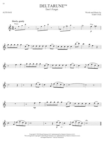 Video Game Music Alto Sax