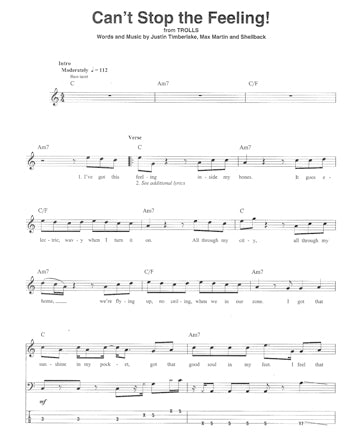 Songs For Beginners Bass Playalong