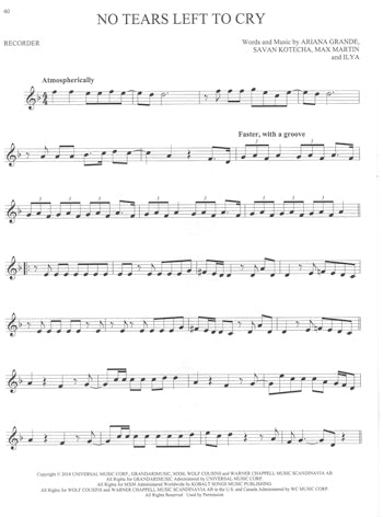 50 Pop Songs For Kids Recorder