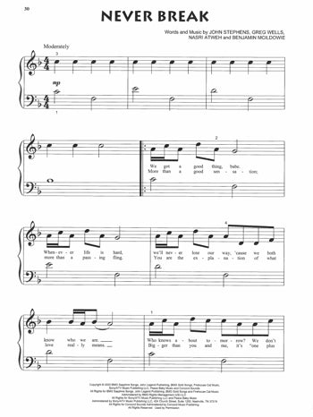 Chart Hits For Beginning Piano Solo