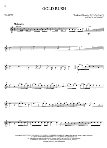 Taylor Swift Trumpet Selections from Folklore & Evermore