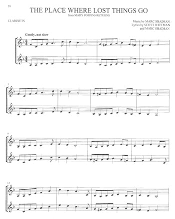 Disney Favorites For Two Clarinets