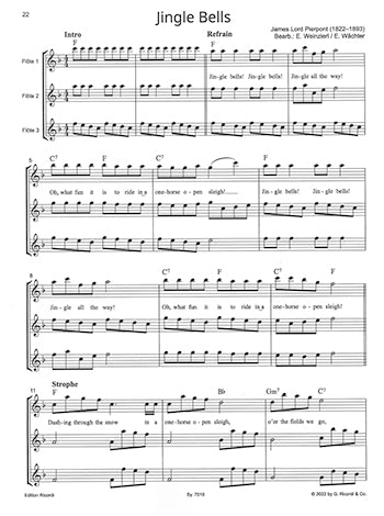 Flöte Spielen Trios