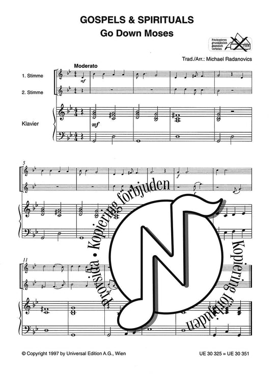 Gospels & Spirituals: 2 Violins & Piano