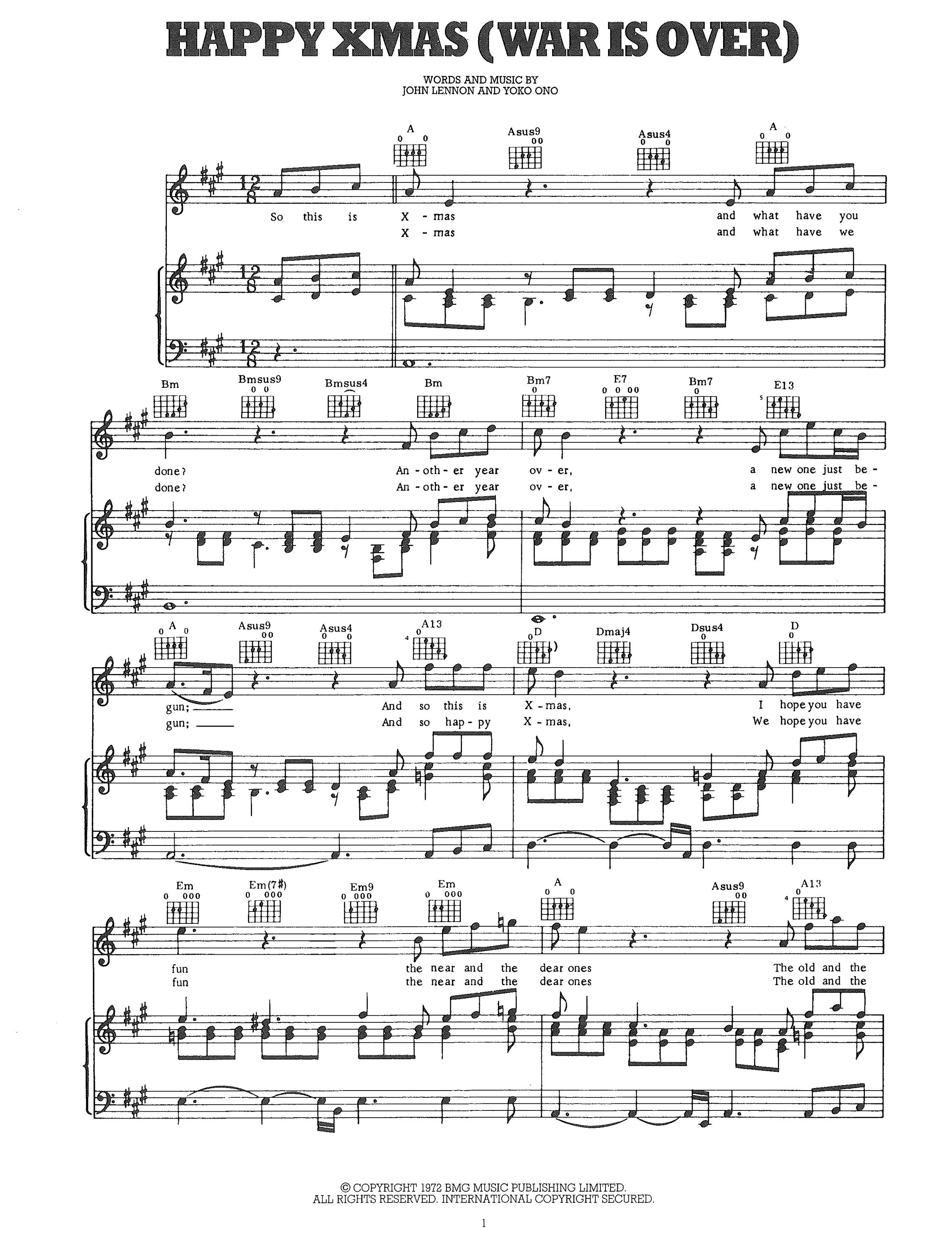 Happy Xmas (War is over)