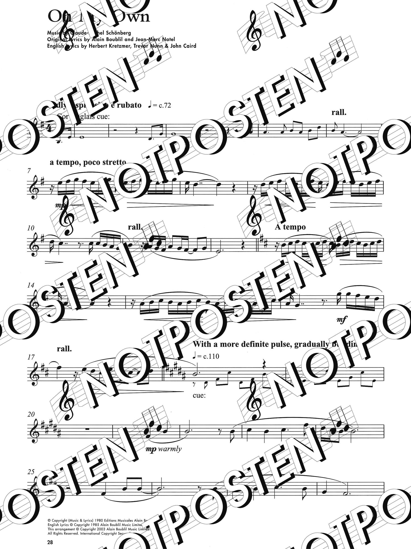 Show Tunes Playalong for Alto Saxophone