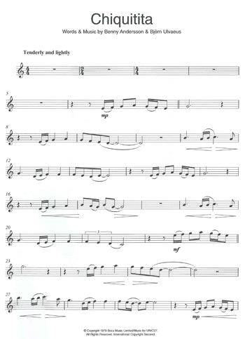 ABBA Gold: Greatest Hits Clarinet Play-Along