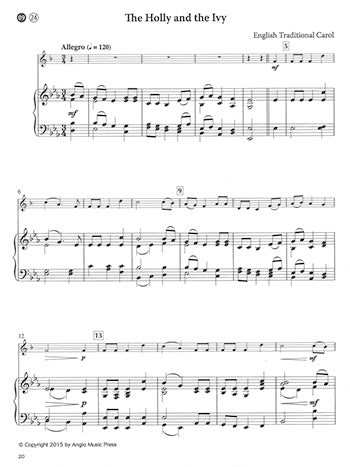 15 Easy Christmas Carols Trumpet and Piano