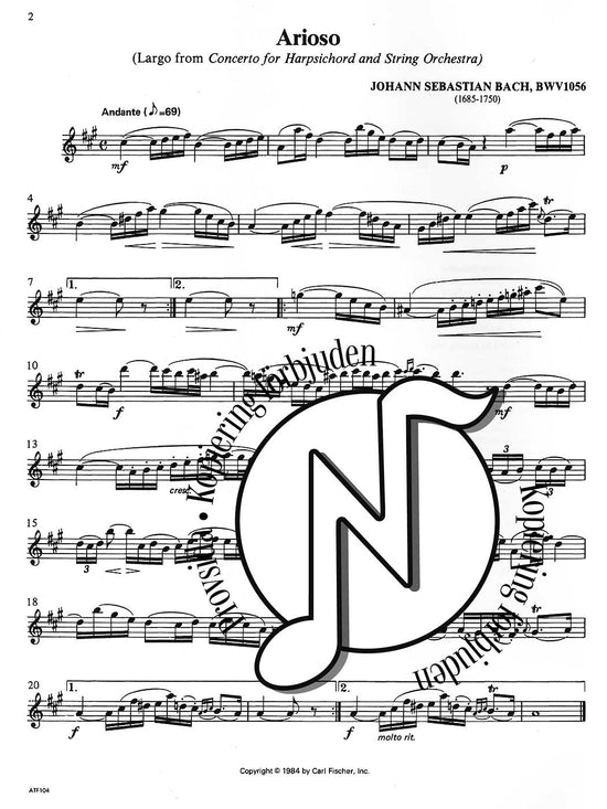 Solos for Flute: 36 Repertoire Pieces With Piano Accompaniment (Donald Peck)