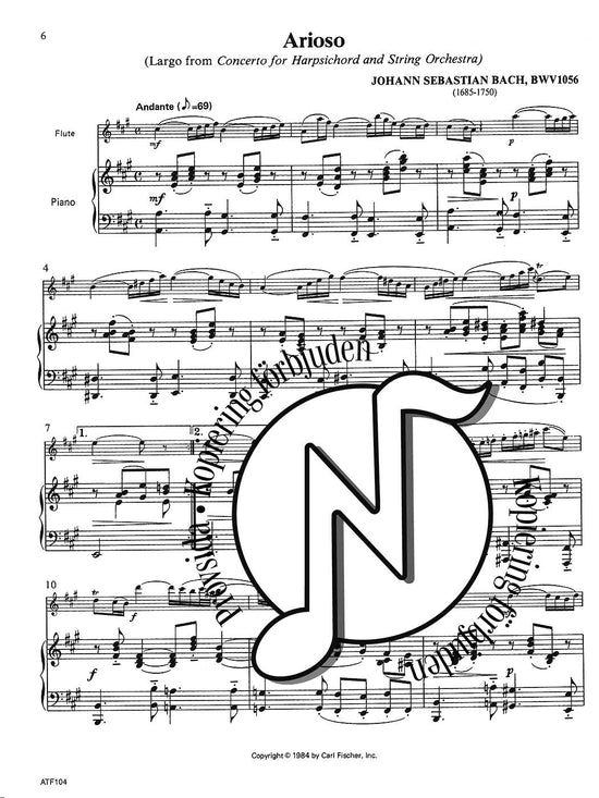 Solos for Flute: 36 Repertoire Pieces With Piano Accompaniment (Donald Peck)