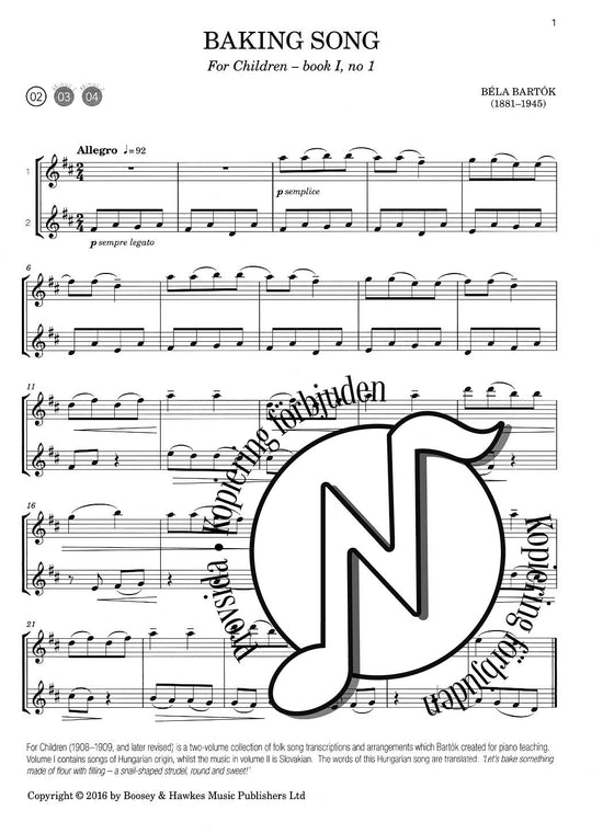 Bartók Edition Duos & Trios for Flute