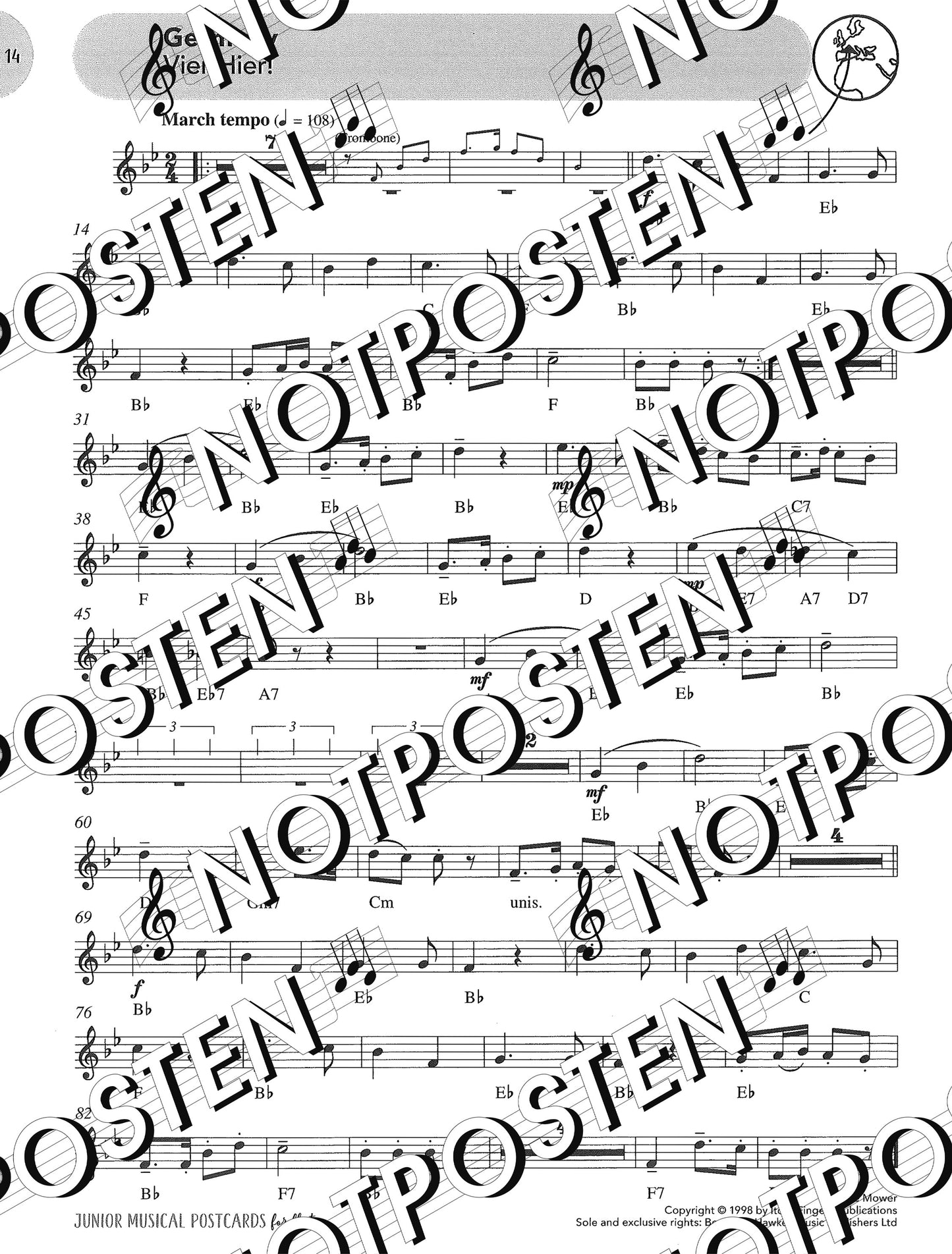 Junior Musical Postcards for Flute