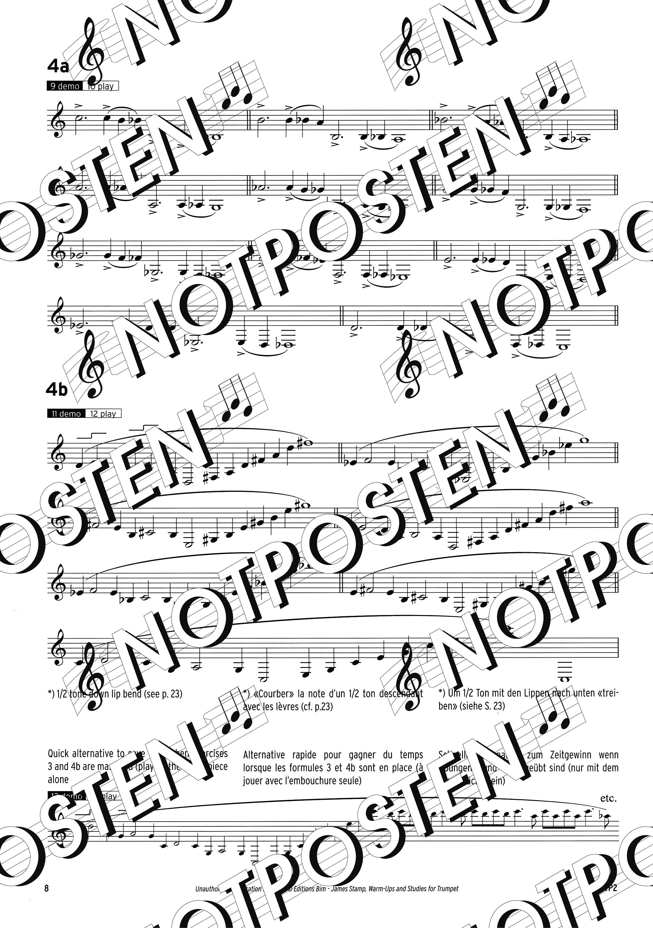 James Stamp: Warm-Ups and Studies for Trumpet