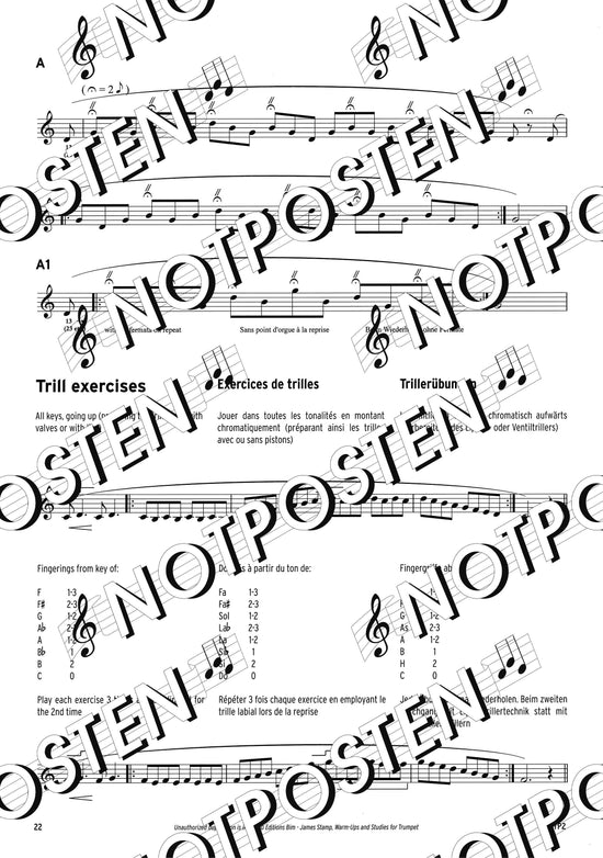 James Stamp: Warm-Ups and Studies for Trumpet