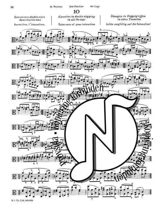 Ševcík Op. 1 Part 2: School of Technique for Viola