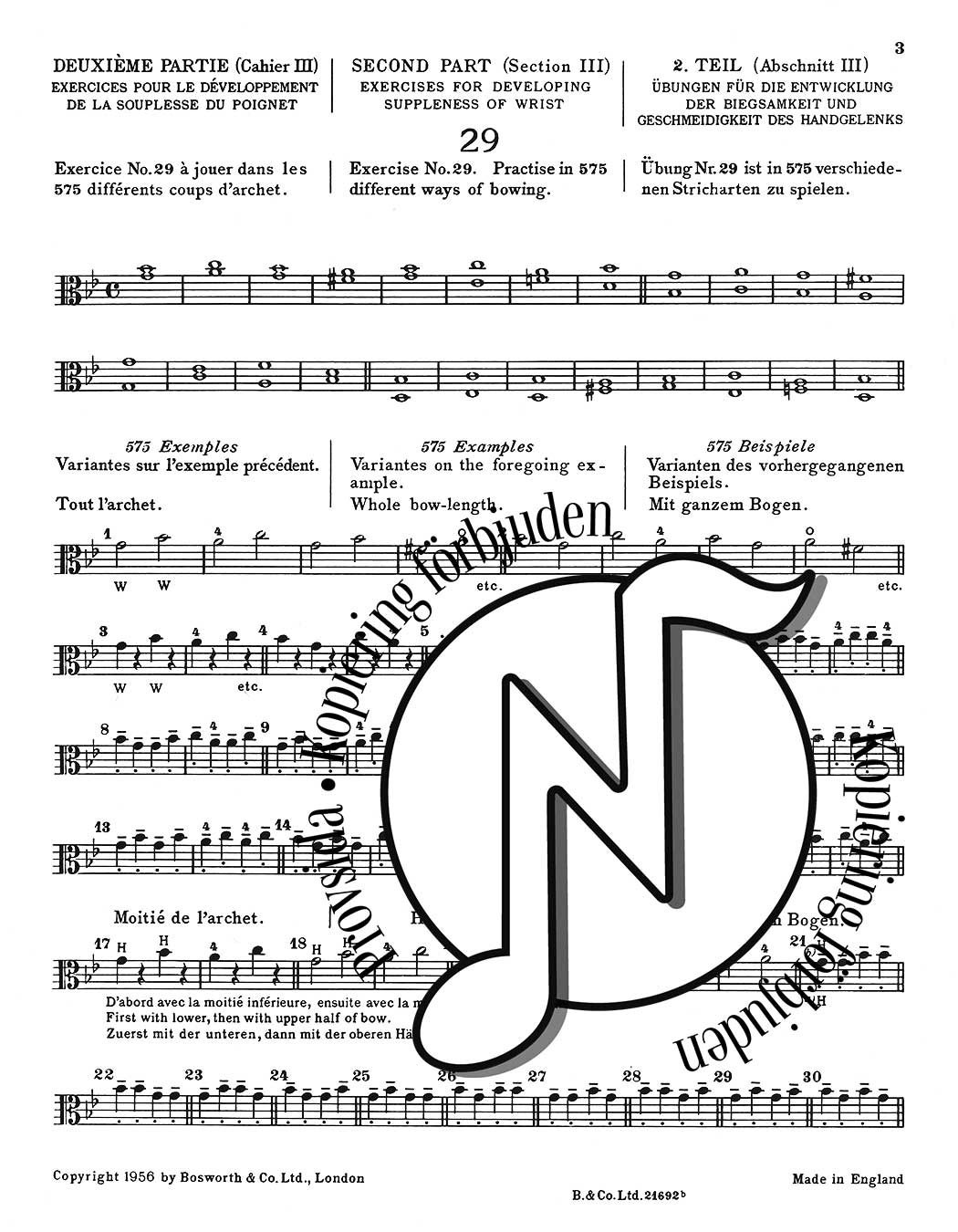Ševcík Op. 2 Part 2: School of Bowing Technique for Viola