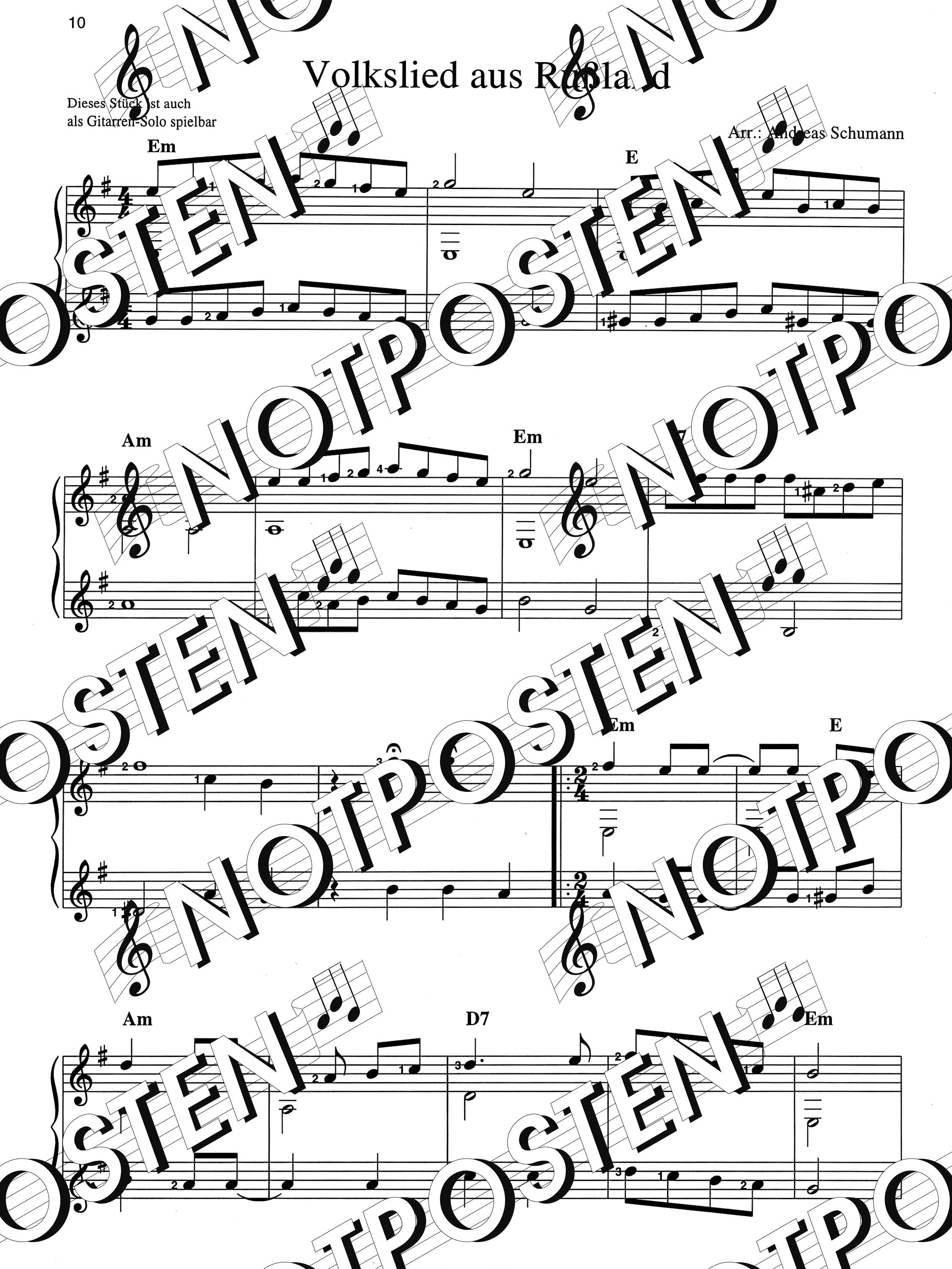 Songs aus aller Welt: Easy Two-part Pieces for Guitar