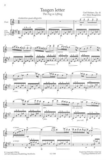 Taagen Letter for Flute and Alto Guitar