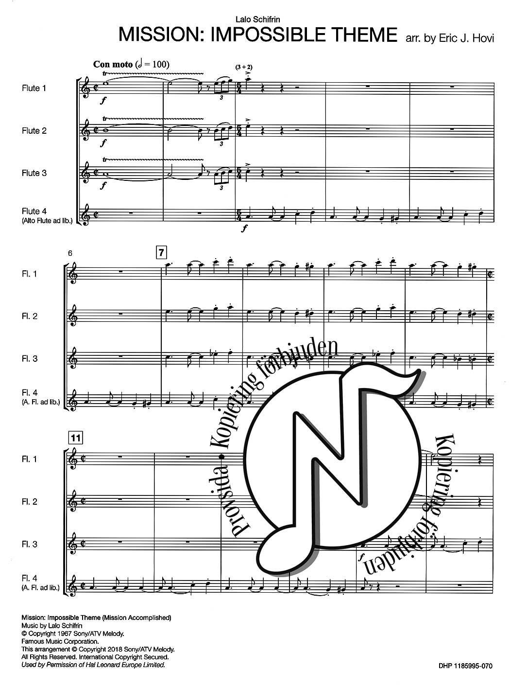 Mission: Impossible Theme (Flute Quartet)