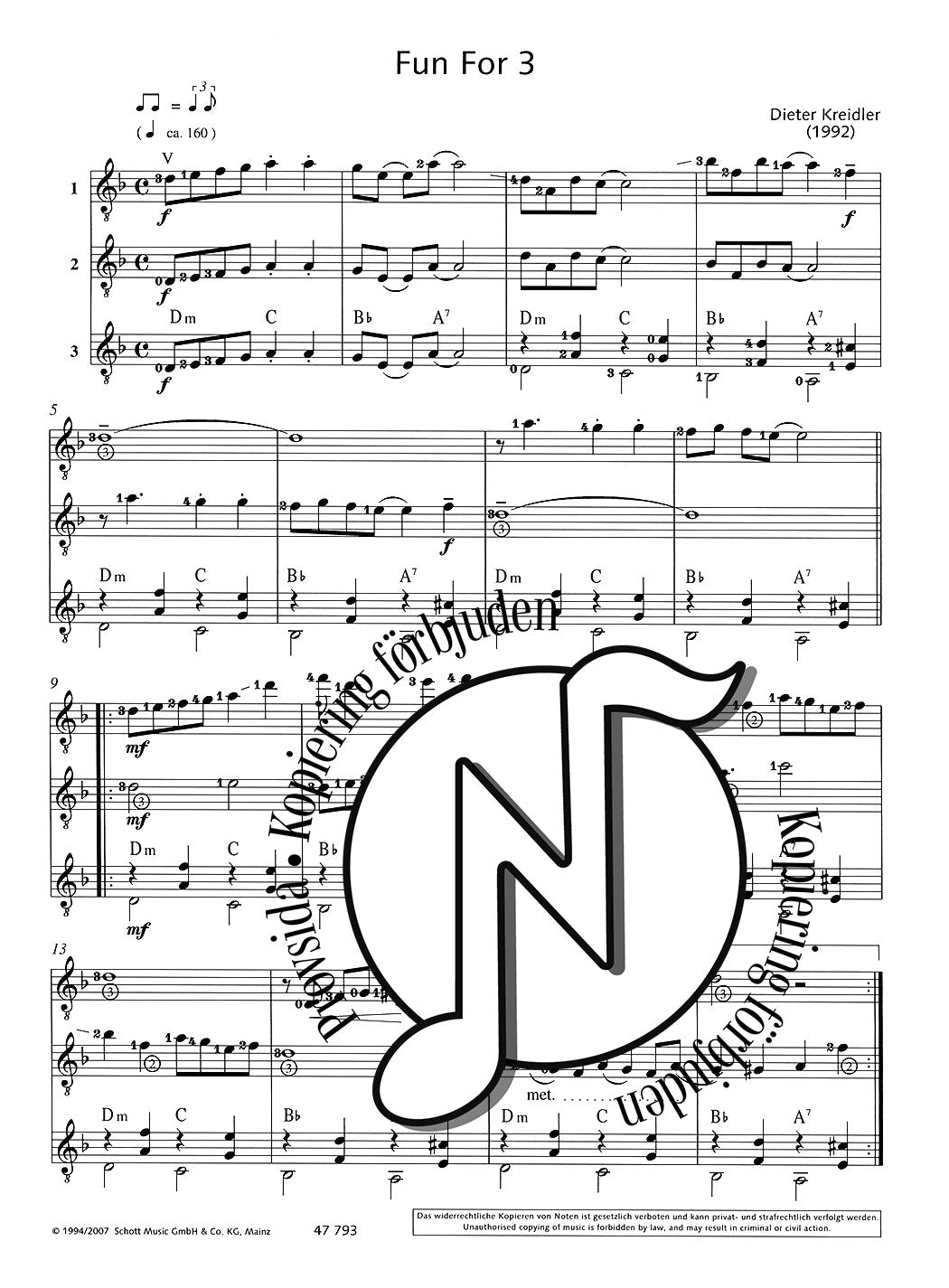 Fun For 3: 3 Swing Pieces for 3 Guitars