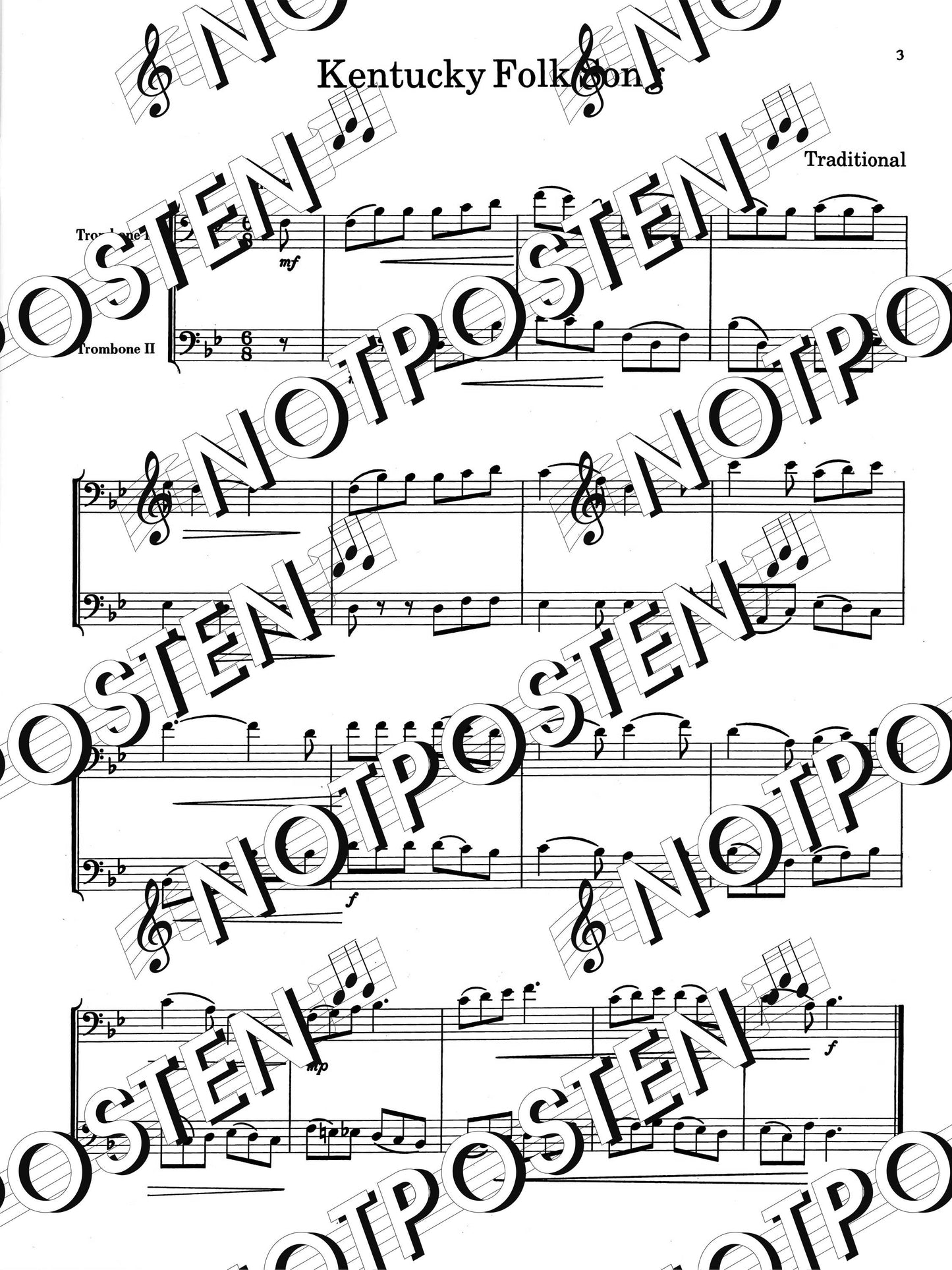 Belwin Master Duets Trombone Intermediate