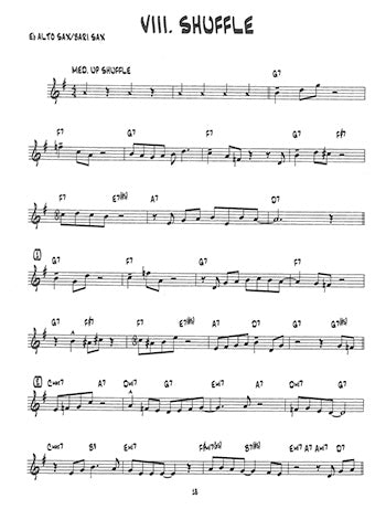 15 Easy Jazz Blues Funk Etudes (Eb Instruments)