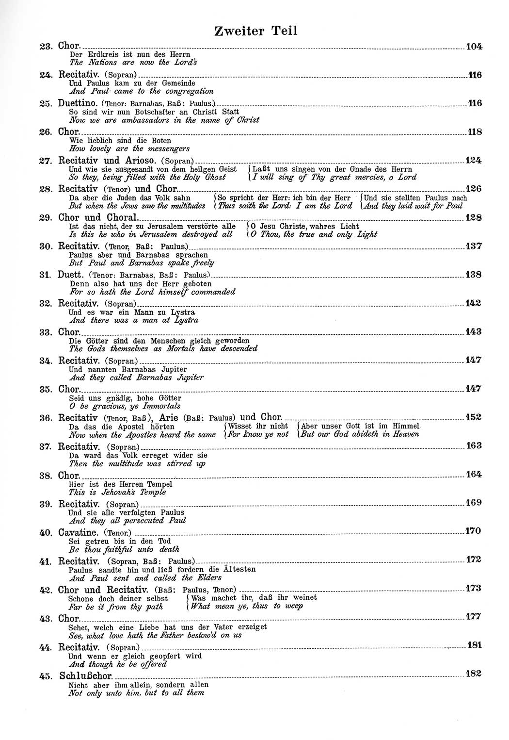 Mendelssohn: Paulus Opus 36 Klaverutdrag SATB+piano