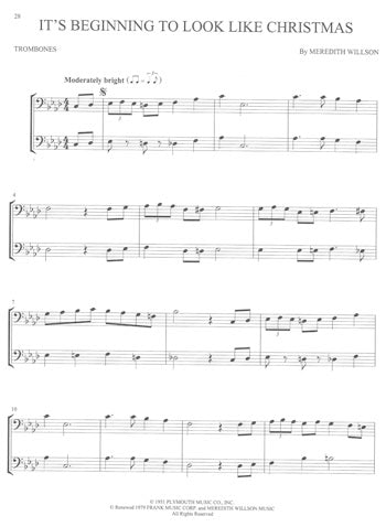 Christmas Hits For Two Trombones