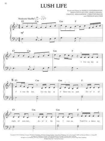 Chart Hits Of 2016–2017 Easy Piano