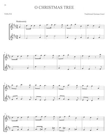 Christmas Carols for Two Violins