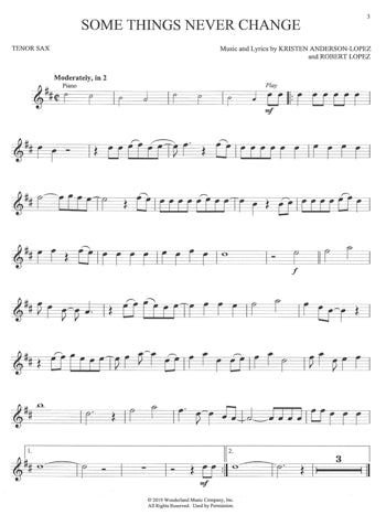Frozen II Tenor sax