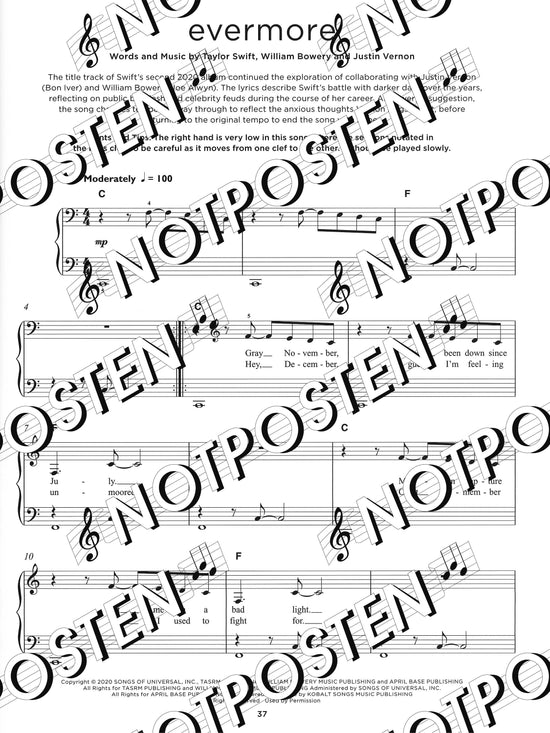 40 Taylor Swift Songs Really Easy Piano