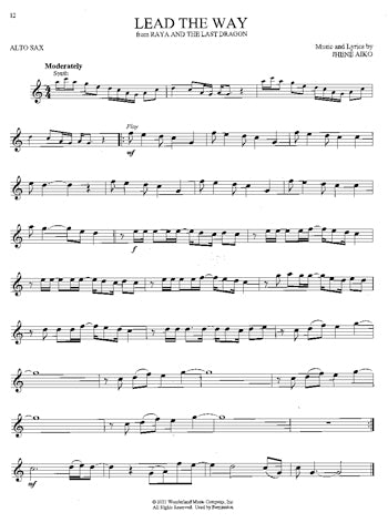 Favorite Disney Songs for Alto Sax