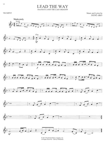 Favorite Disney Songs for Trumpet
