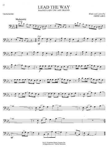 Favorite Disney Songs for Trombone