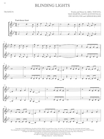 Chart Hits For Two Trumpets