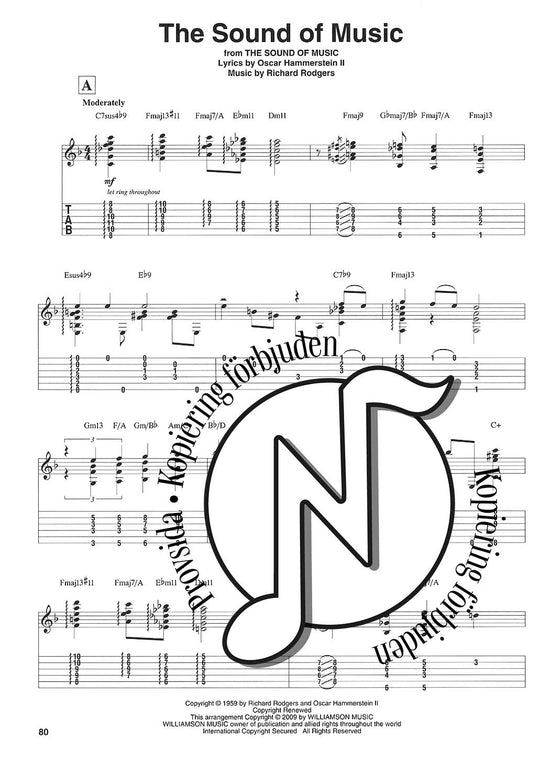 Broadway Classics for Solo Guitar