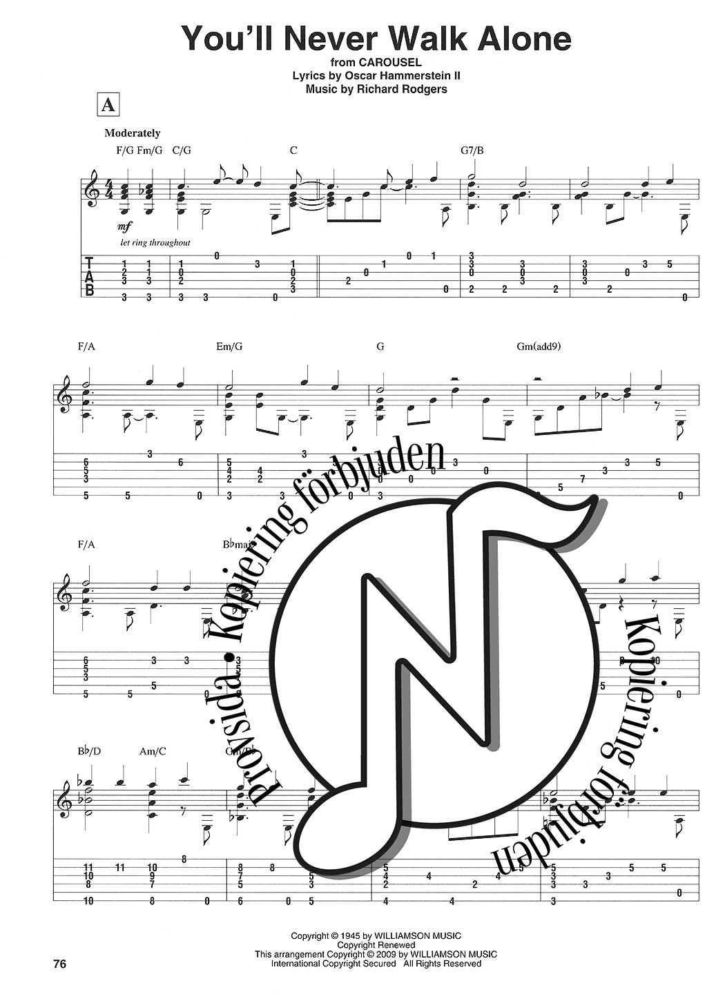 Broadway Classics for Solo Guitar