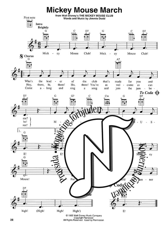 Disney Songs for Ukulele