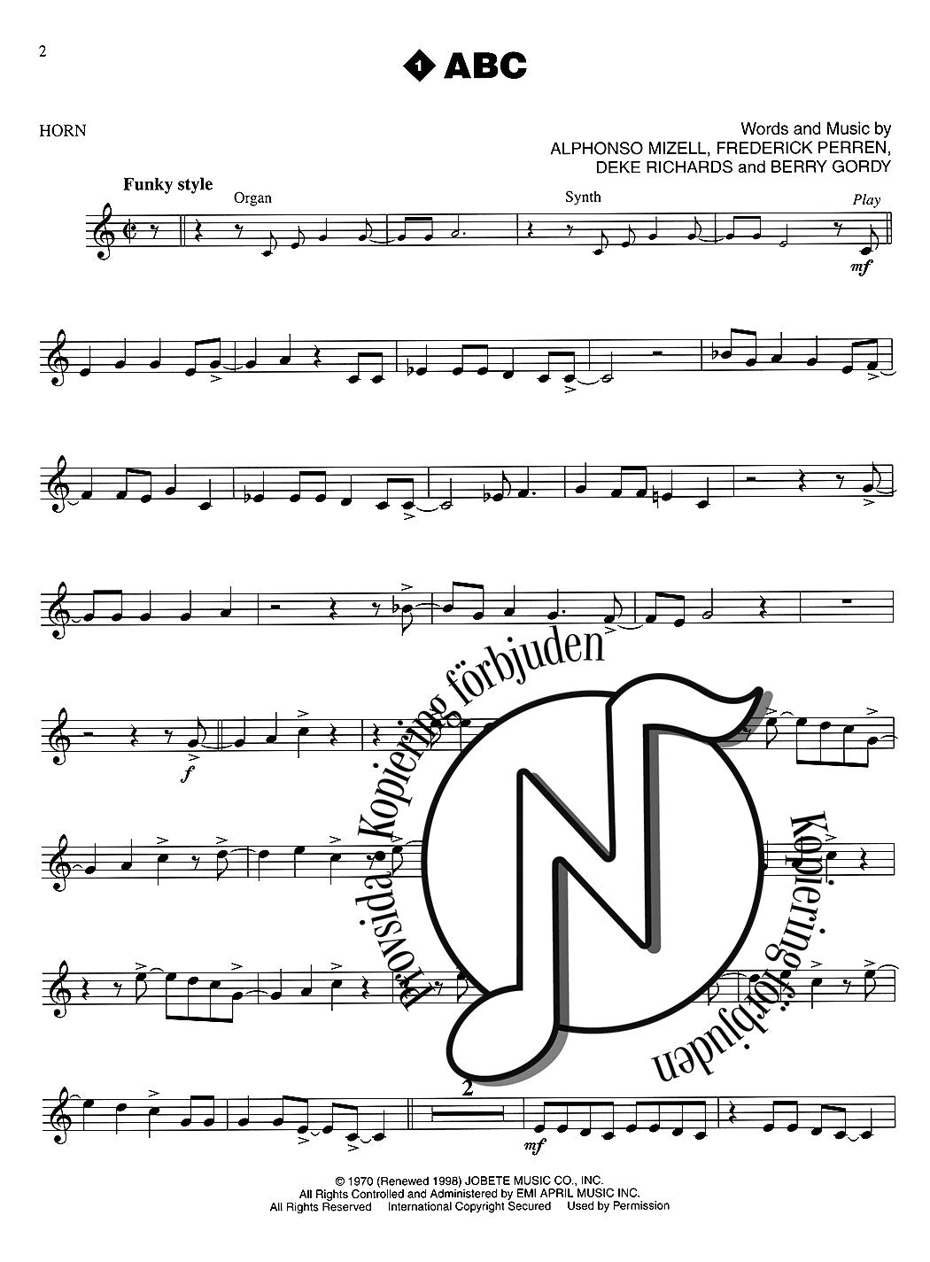 Motown Favorites (Horn)