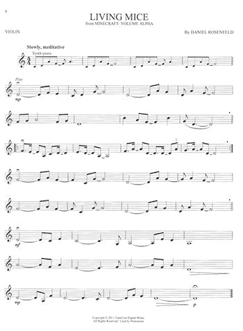 MINECRAFT: Music from the Video Game Series Violin