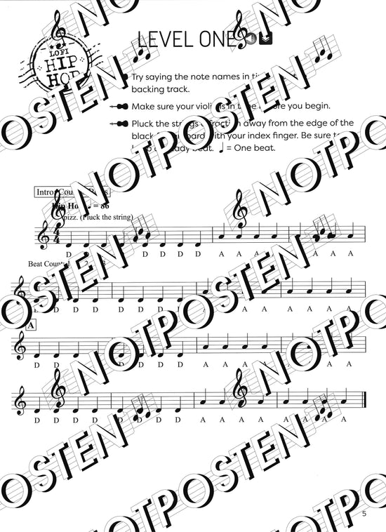 Open String Tunes: 30 Pieces for Beginner Violin