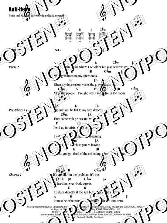 Strum & Sing: Taylor Swift (Guitar & Vocal)