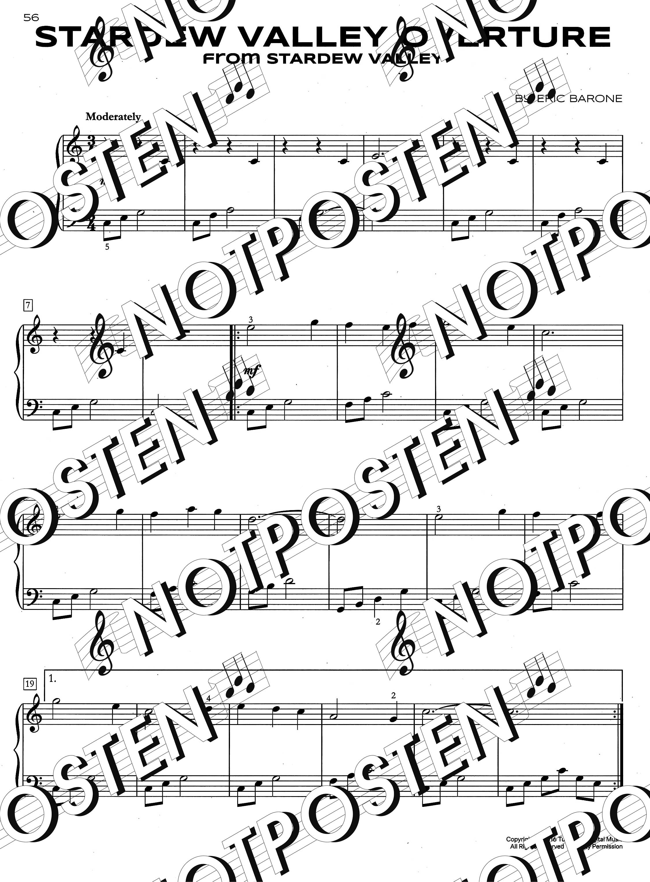Popular Video Game Themes (Easy Piano Solo)